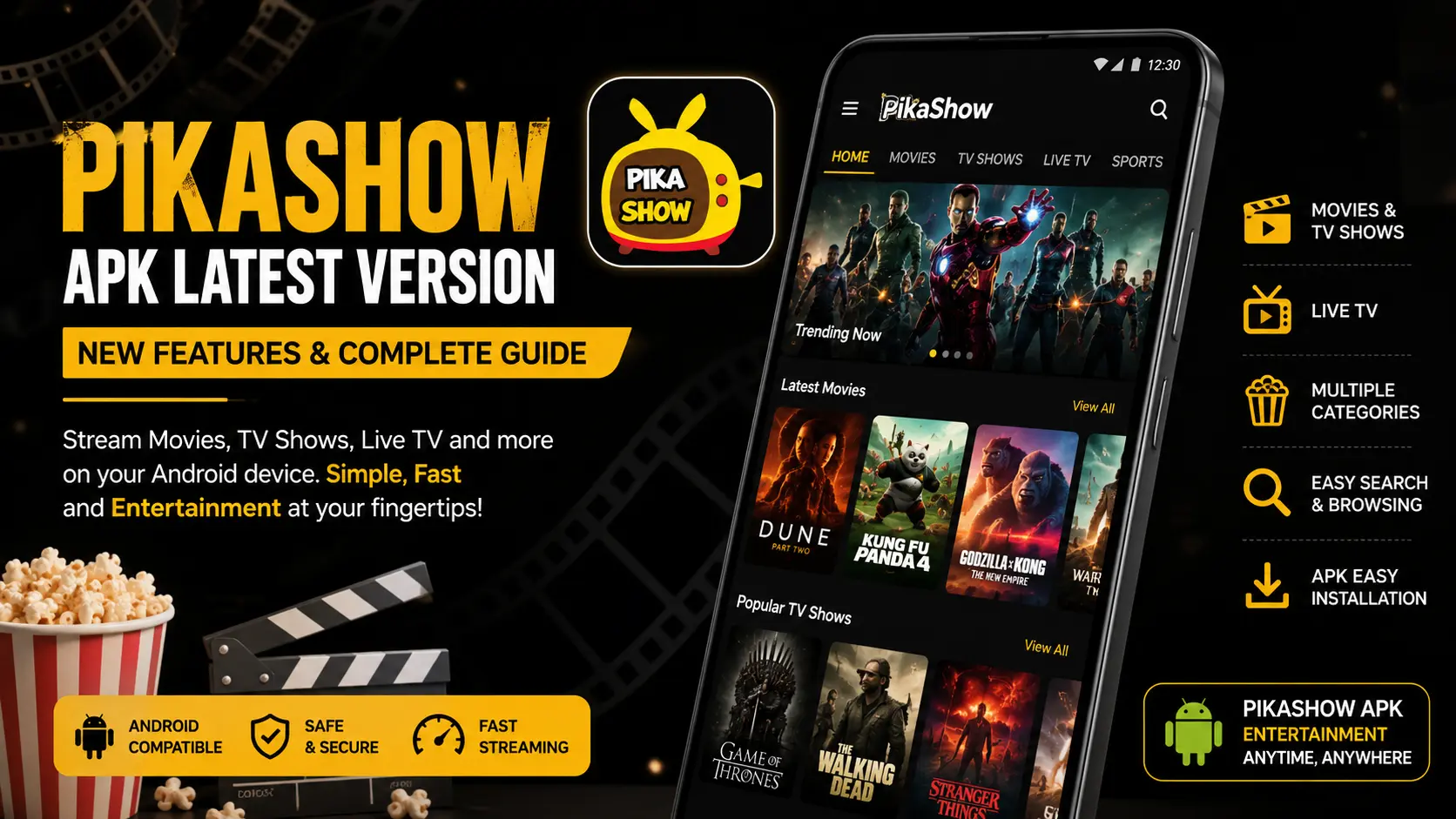 PikaShow APK Latest Version New Features & Complete Guide